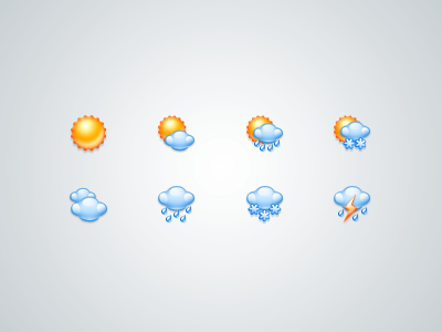 Custom weather icons