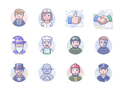 Scenarium people icons