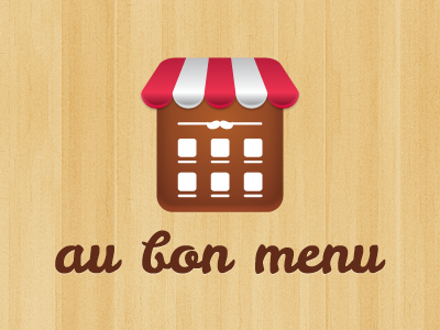 Au bon menu logo illustrator logo vector