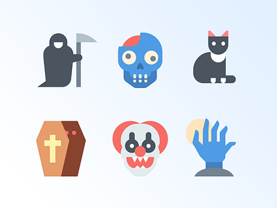 41 Halloween free icons cat coffin death grim halloween hand head horror ripper zombie