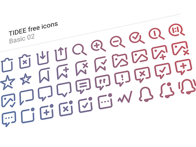 40 Free Tidee Basic icons vol.02