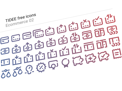 40 Free Tidee Ecommerce icons vol.02 card credit ecommerce finance free freebie icojam icons money vector