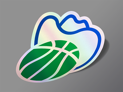 Dallas Basketball Sticker