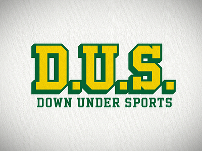 Down Under Sports athletic australia block down under font logotype podcast shadow sports