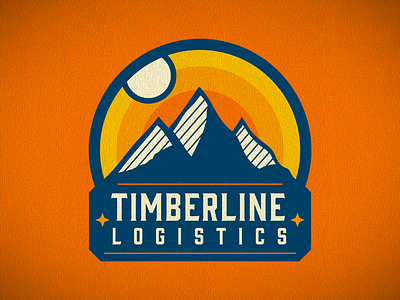 Timberline Logistics colorado logistics logotype mountains silhouette sunrise sunset timber timberline