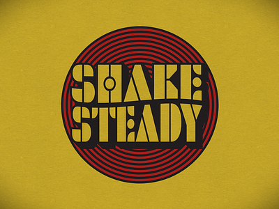 Shake Steady logotype badge crest funk logotype music psychedelic shake soul steady