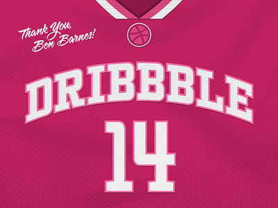 Hello, Dribbble! basketball debut dribbble hello jersey uniform