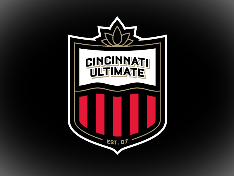 Cincinnati Ultimate crest logotype badge crest frisbee ultimate ohio cincinnati