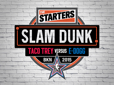 The Starters Slam Dunk 2015 Logotype nba nbatv slam dunk the starters