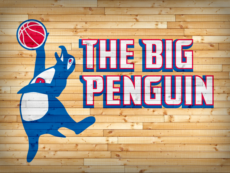 The Big Penguin Logotype logotype basketball penguin andre drummond pistons detroit nba
