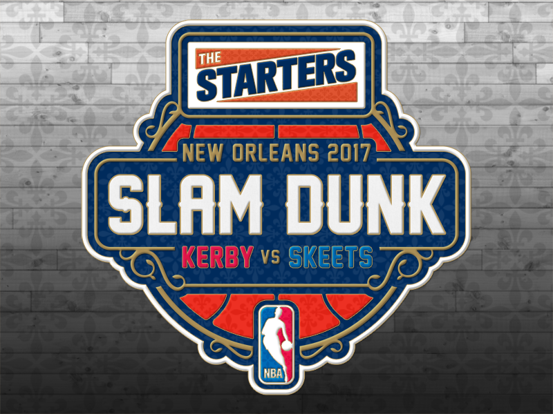 The Starters Slam Dunk 2017 Logotype the starters slam dunk nbatv nba