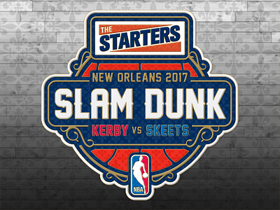 The Starters Slam Dunk 2017 Logotype nba nbatv slam dunk the starters