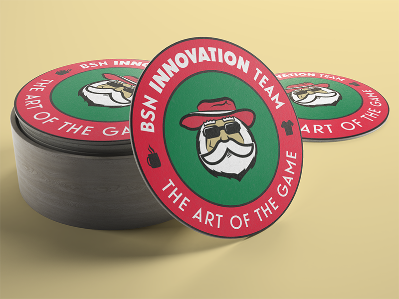 BSN Innovation Team Coaster innovation coaster santa claus bsn sports