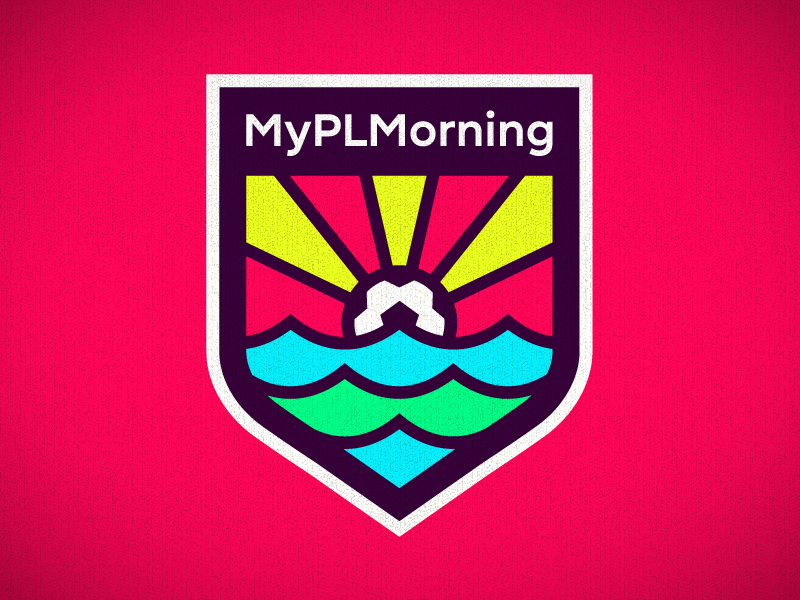 My PL Morning badge logotype crest usa football premier league bpl epl soccer