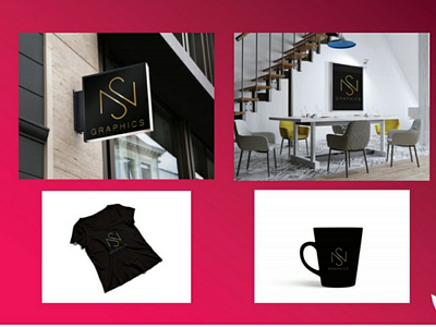 Branding coffee mug logo wall hanging t shirt wall hanging