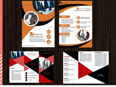 Brochure design brochure design branding flyer design for business. illustrator