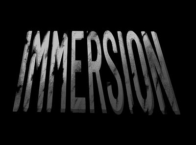 Immersion branding design illustration logo minimal typo typographic typography typography logo web