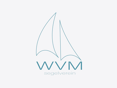 Logotype for watersport association blau branding design logo logotype logotypedesign sailboat sailing ship vector watersport