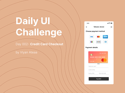 Credit card checkout app daily ui design figma minimal ui ux
