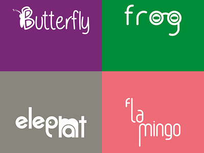 ANIMALOGO DESIGNS - Butterfly 🦋 Frog 🐸 Elephant 🐘 Flamingo 🦩