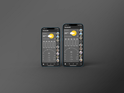 HavanıAt! | Social and Weather App - Home Page Design app design figma graphic design mobile social ui ux weather xd