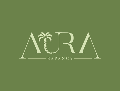 AURA SAPANCA | Logo Design 🌴 brand brand identity branding bungalow design designer graphic graphic design hotel house illustrator logo logo design logo designer vector