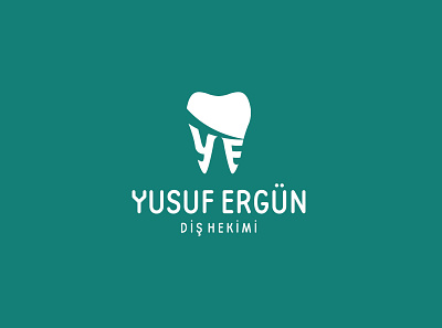 YUSUF ERGÜN | Diş Hekimi - Logo Design 🦷 brand brand design branding dent dental dentalclinic dentist dentistry design graphic graphic design graphicdesign graphicdesigner illustrator logo logodesign logodesigner teeth tooth vector