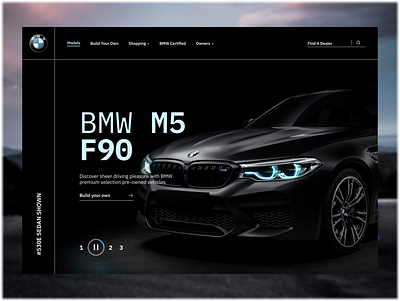 BMW Product Page Design Concept black bmw branding figma