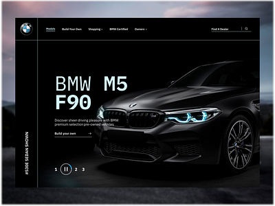 BMW Product Page Design Concept