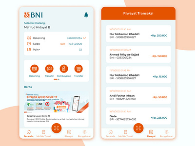 Redesign BNI Mobile Banking android app design redesign ui ux