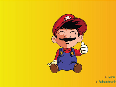 Mario art branding design flat graphic design illustration illustrator vector web website