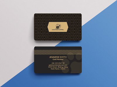Pet Shop Member Card Design business card businesscard design graphic design illustration member card stationery design vector