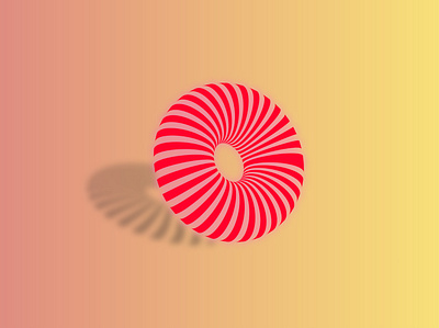3D Donut graphic design illustration illustrator logo vector