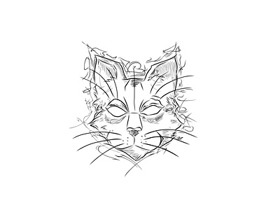 Cat Illustration adobe adobe fresco design drawing graphic design illustration sketching vector