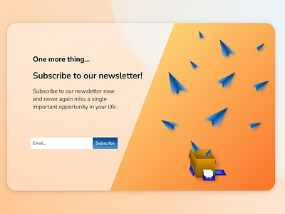 Newsletter Subscription Form UI