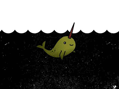 N is for narwhal. narwhal ocean sea water whale