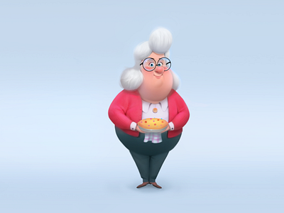 GrandMa character characterdesign design digitalart illustration mascot design vector