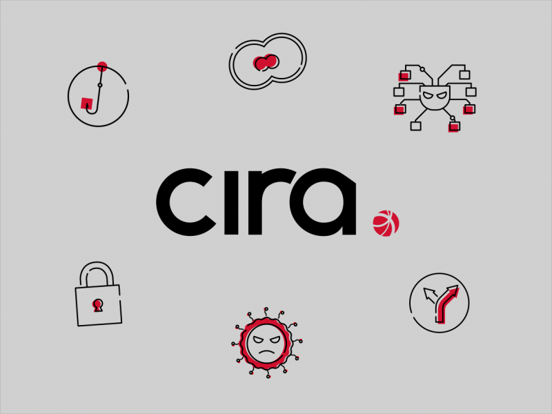 CIRA - MicroAnimations after effects animation canada computer virus cybersecurity mograph phishing trojan vector