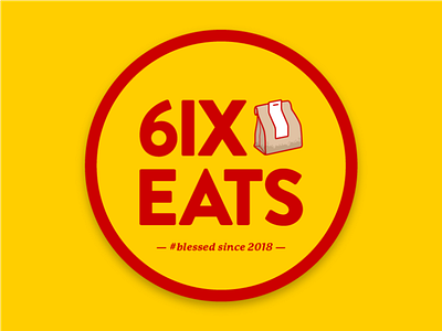 6IX EATS UPDATE branding design logo vector