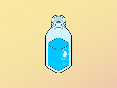 Isometric Water Jug h2o hydration isometric vector water
