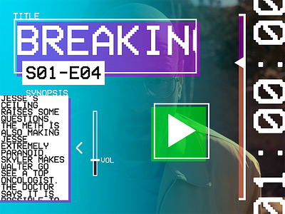Hack Day - Brutalist Player app design brutalist brutalistm hack day video player