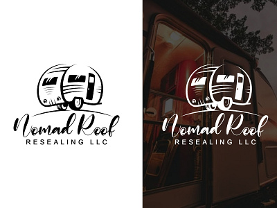 Nomad Roof branding design graphic design illustration minimalist logo photography logo vector