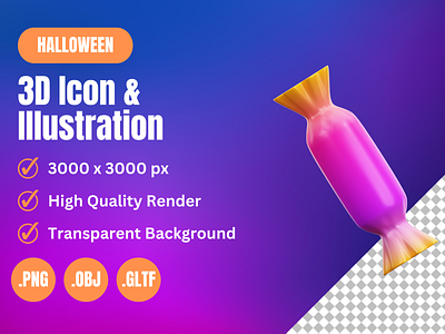 HALLOWEEN 3D ICON & ILLUSTRATION 3d art 3d modeling branding design icon illustraion illustration logo ui vector