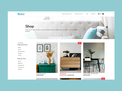 Furniture Shop - Template blue design eccomerce figma furniture shop ui web design webflow