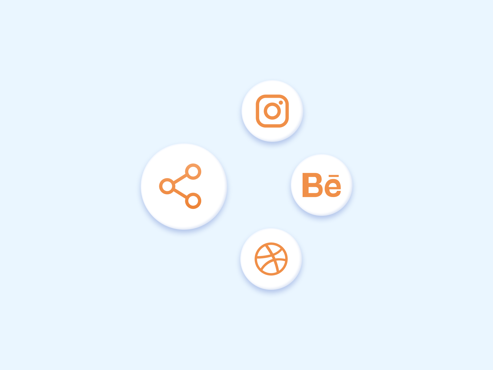 Daily UI # 10 - Social Share by Zain Ahmed on Dribbble