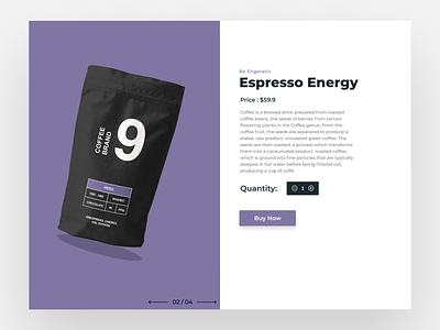 Daily UI # 12 - Single Product Page attractive coffee coffee shop creative daily ui daily ui 12 dailyui ecommerce shop feature hero landing page minimal minimal ecommerce minimal product minimalistic one page product page design single page single product ui design