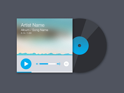 Audio player app audio design music player record ui ux
