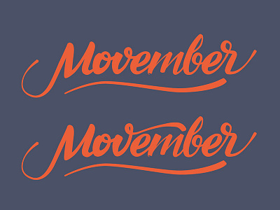Movember - Caligraphy caligraphy handwriting movember type typography