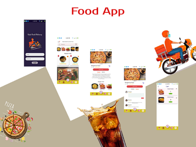 Food Delivery App app design ui ux design