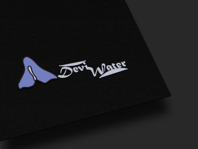 Devi water logo logo design mockup design